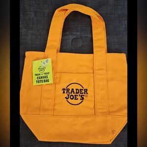 Trader Joe's Orange Canvas Mini Bag
